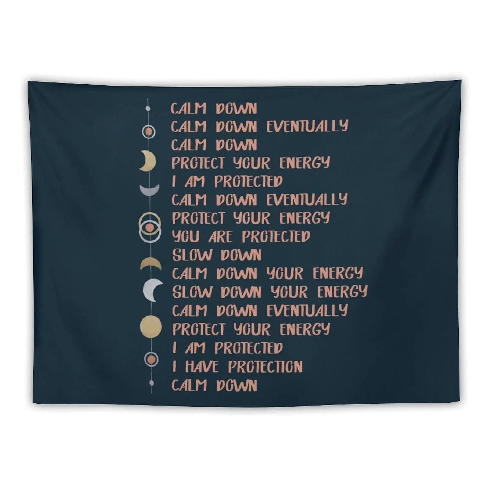 

TRIGGER PROTECTION MANTRA Tapestry Korean Room Decor Room Decorations Aesthetic Decorative Paintings Wall Coverings Tapestry