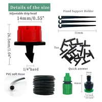 Greenhouse 10M-30M DIY Drip Irrigation System Automatic Watering Garden Hose Micro Drip Watering Kits with Adjustable Drippers 3