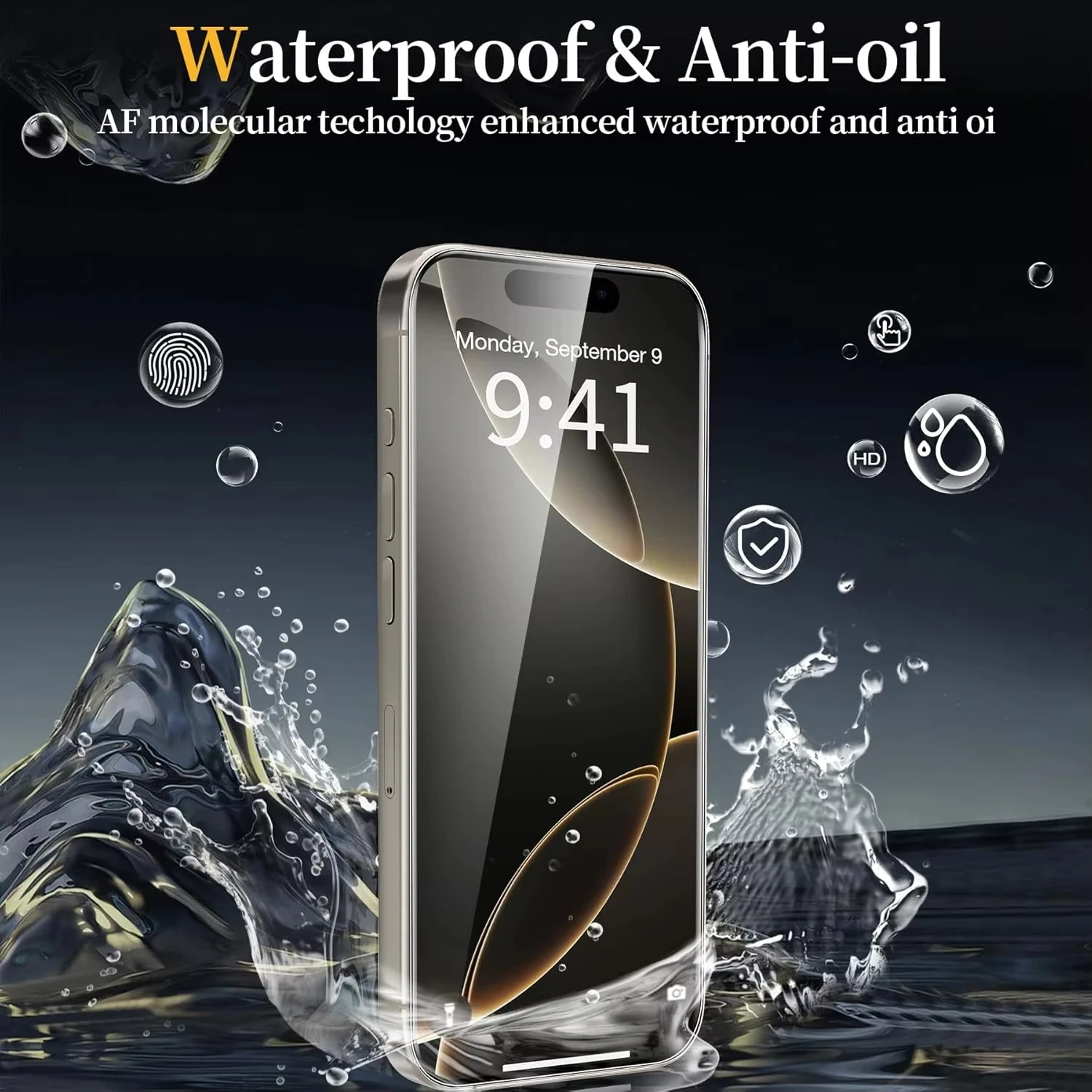 Premium 5-Pack Full Coverage Tempered Glass Screen Protectors