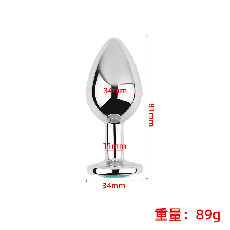 Anal Plug 3PCS Multi Size Metal Diamond Buttplug Toys For Men Women Couples Anal Expanders Adult Sex Toys Gay Extreme Sex Bdsm