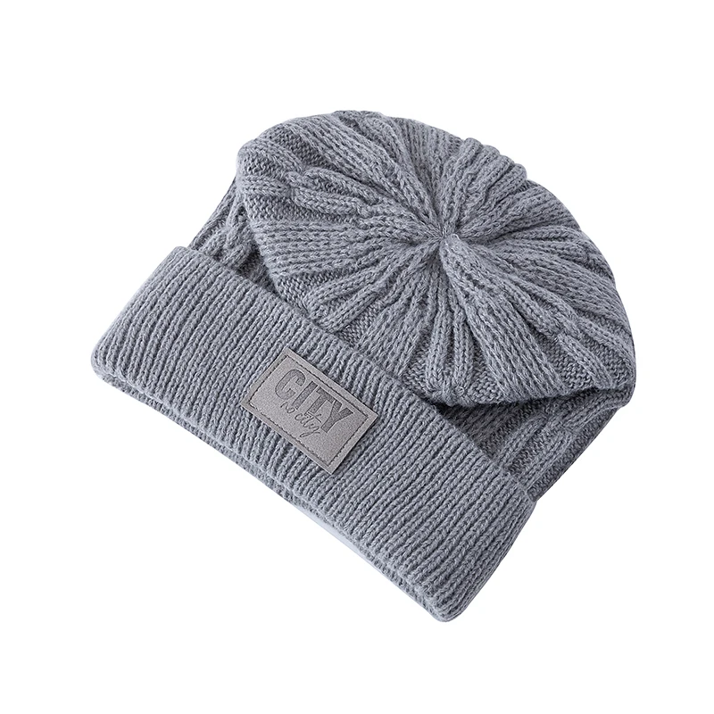 Unisex Letter Label Beanie Hat Fashion Winters Hats For Male Female Outdoor Classic Keep Warm Winter Cap