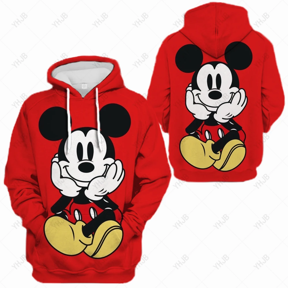 

Женская толстовка, куртка, одежда, толстовки, женские пуловеры с длинными рукавами и карманами, женские топы с героями Диснея, Минни, Микки Маус