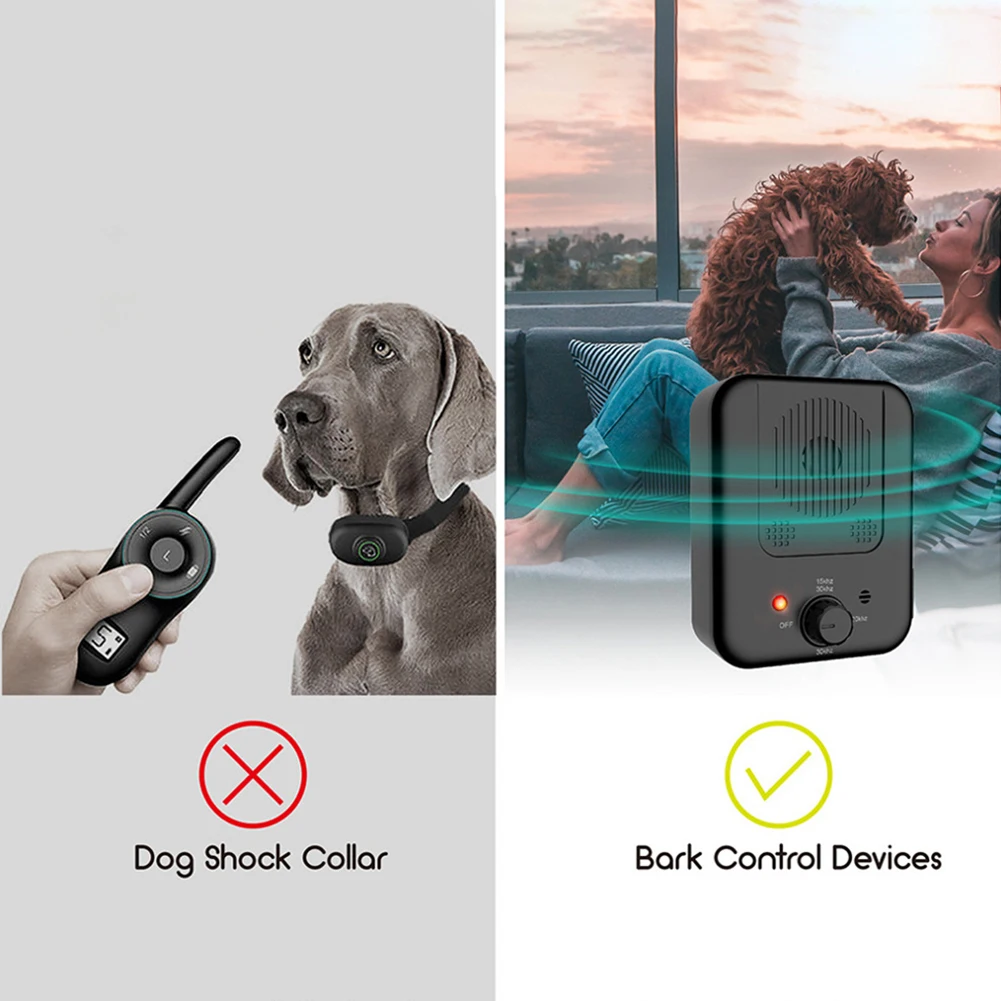 Ultrasonic Stopper Bark Dog Repeller Pet Training Stop Barking Anti Noise Device