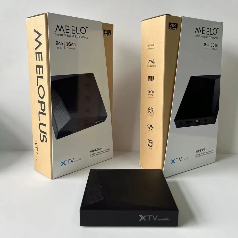 

New Meelo+ 4K TVBox Amlogic S905w2 2GB16GB Android 11.0 Smart TV Box Support NASCLIENT BT Remote XTV Air Media Player