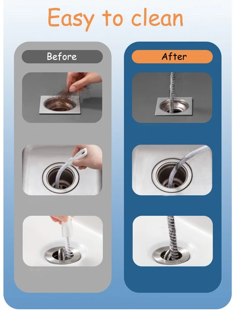 Flexible Drain Cleaner Brush Unclog Your Sink Pipe Bathroom - Temu