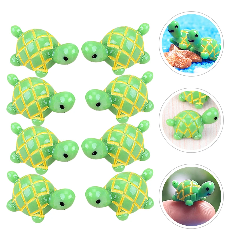 

30 Pcs Turtle Figurine Figurines Christmas Home Decor Statue Aquarium Ornament Resin Adorn Decorations