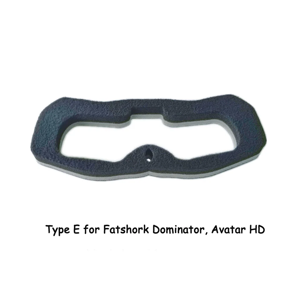 Masque FPV mousse velours pour Fatshark HDO2 HDO Dominator, présenté sur une surface plane.