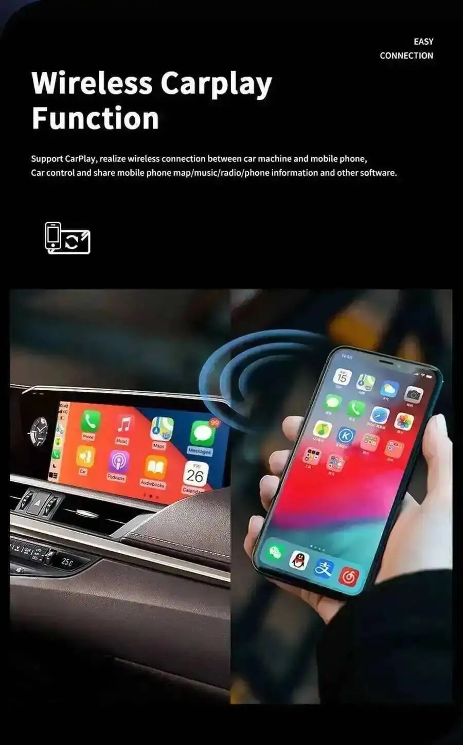 CarPlay Car Autoradio For Lexus ES350 ES400 ES250 ES300h 2013-2017 GPS Multimedi