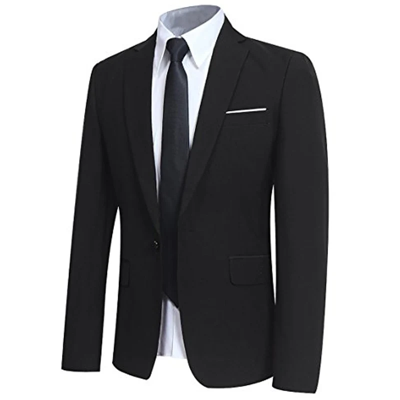Black Business Party Men Suit Three Piece One Button Trim Fit Custom Made Wedding Groom Tuxedos 2023(Jacket+ Pants+ Vest)