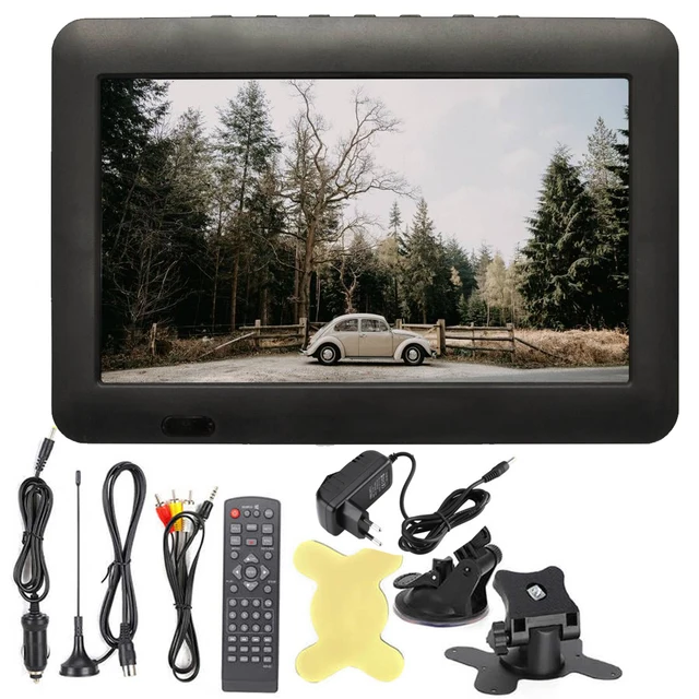 TV portatile mini televisore digitale ricaricabile LEADSTAR da 8 pollici con decodificatore sintonizzatore DVB-T ISDB-T ATSC-T ingresso 12V 110-220V D8 5