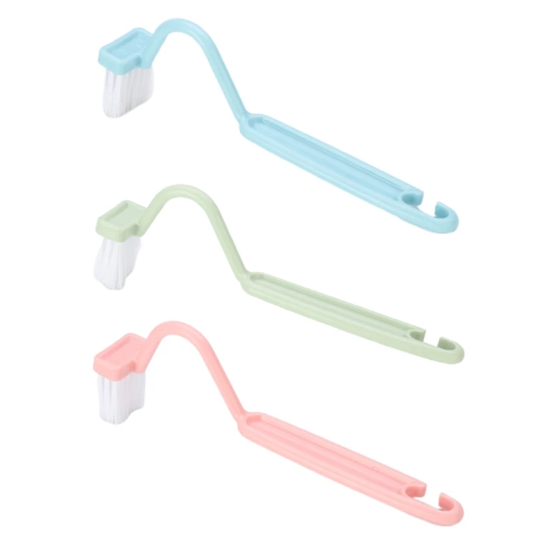 

Curved Long Handle Toilet Brush All Around the for Rim Without Obstructions M76D
