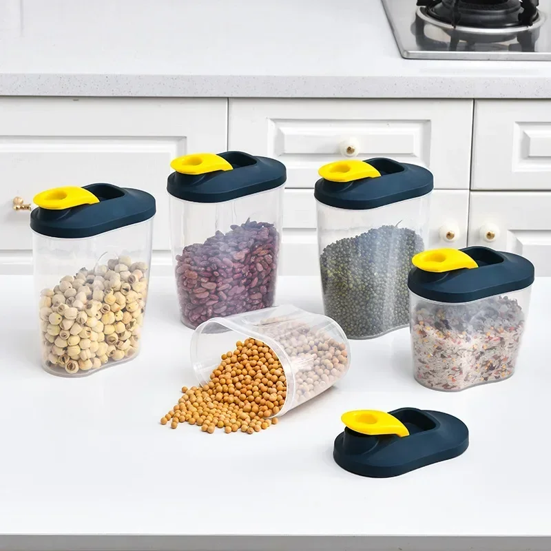 Food Storage Containers with Lids Stackable Treat Box Containers for Kitchen Pantry Organization Containers for Rice Dispenser 3
