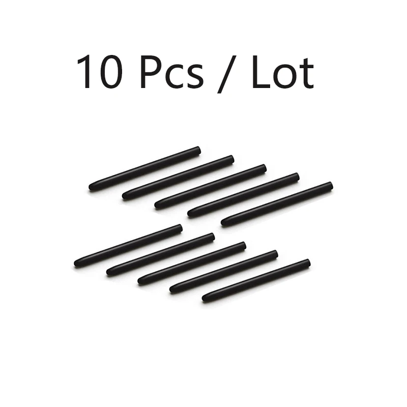 10 Pz/Lotto Pennini Standard Per Penne Wacom Lp-170 , Lp-180, Lp-190, Lp-1100, 501E, Penne Baboo
