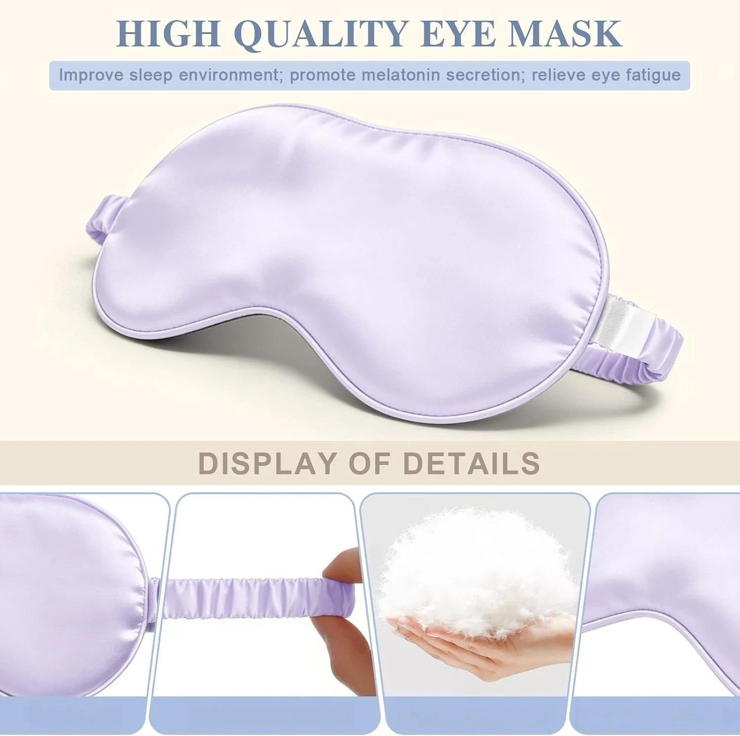 Luxury Sleep Goggles - Silk Eye Mask for a Restful Night and Relaxing Travel Experience