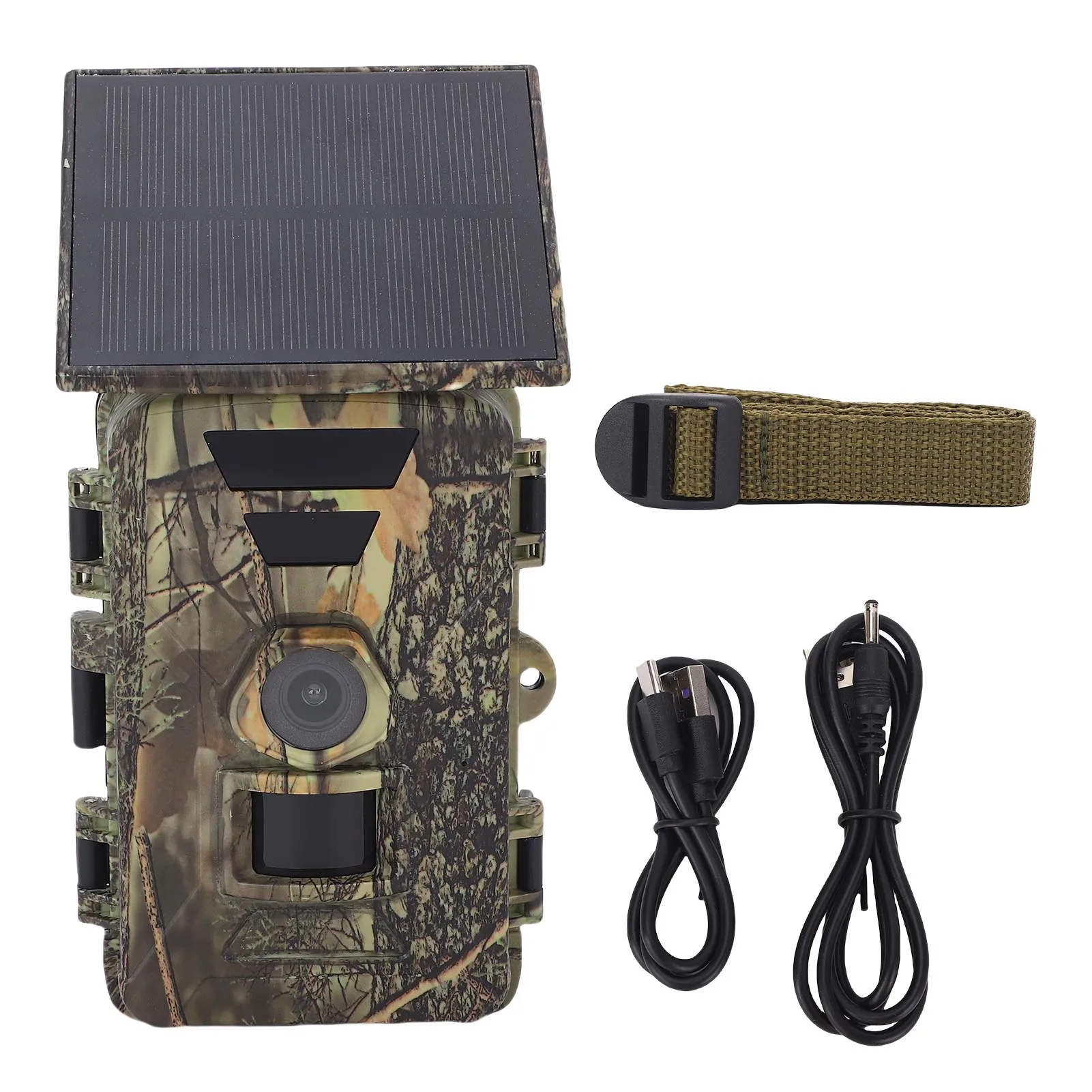 Caméra trail solaire 8K 60MP WiFi étanche pour observation extérieure des animaux de chasse nocturnes