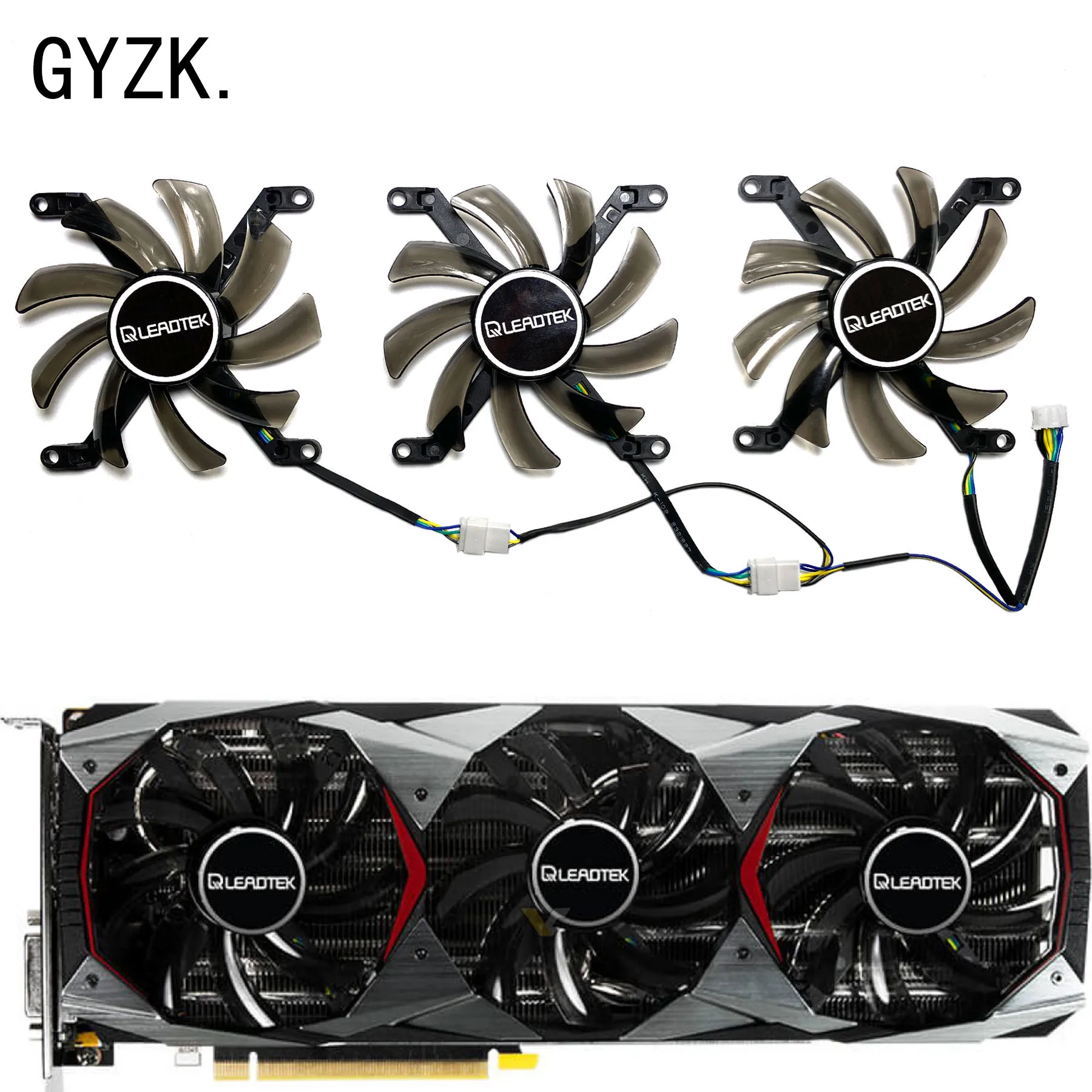 Новый сменный вентилятор для графической карты LEADTEK GeForce GTX1080ti 11 ГБ WINFAST HURRICANE T129215SU