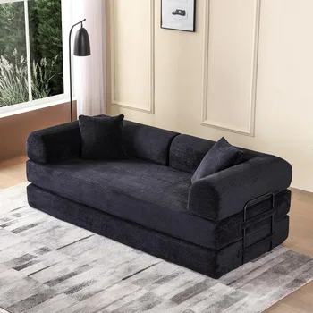 Convertible Corduroy Futon Sofa Bed 1