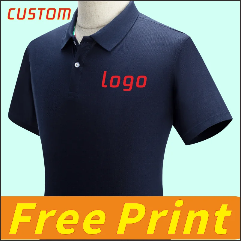 Polo camicia a maniche corte logo personalizzato T-shirt estate stampa logo ricamo logo uomini e donne abbigliamento personalità design