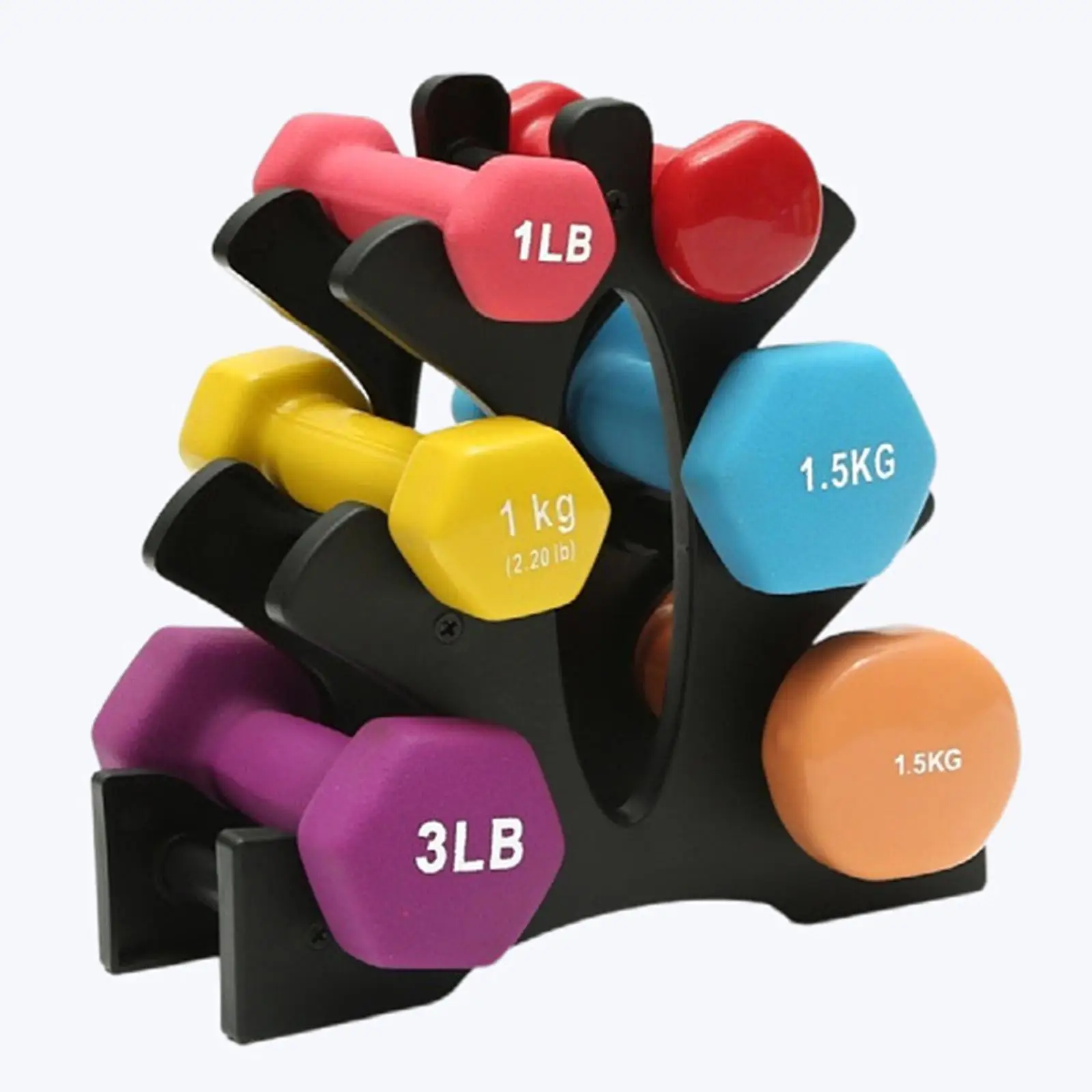 Vertical Stand Frame Workout Equipment Household Strength Training 3 Layer Dumbbell Rack for Gym Home Dumbbells Fitness Exercise