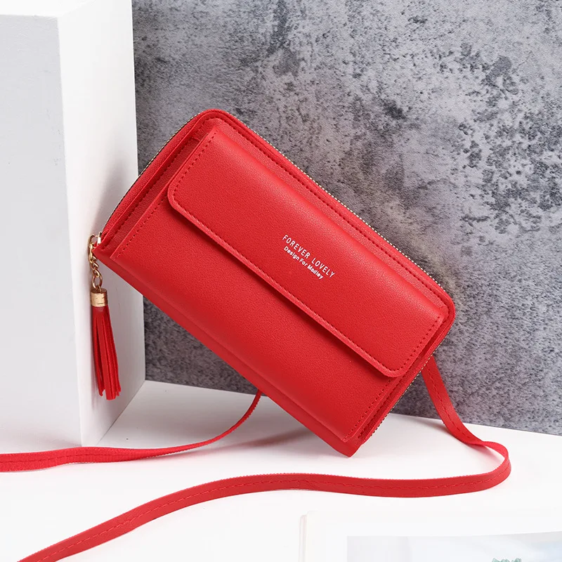 Fahion Portafoglio da donna in morbida pelle per cellulare Borsa a tracolla in puro Crobody per borsa da donna femminile_voghion.com
