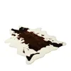 Modern Fur Animal Skins Natural Shape Carpets Zebra Cow Animal Printed Carpet Soft Plush Imitation Leather Rugs Non-slip Mats 5