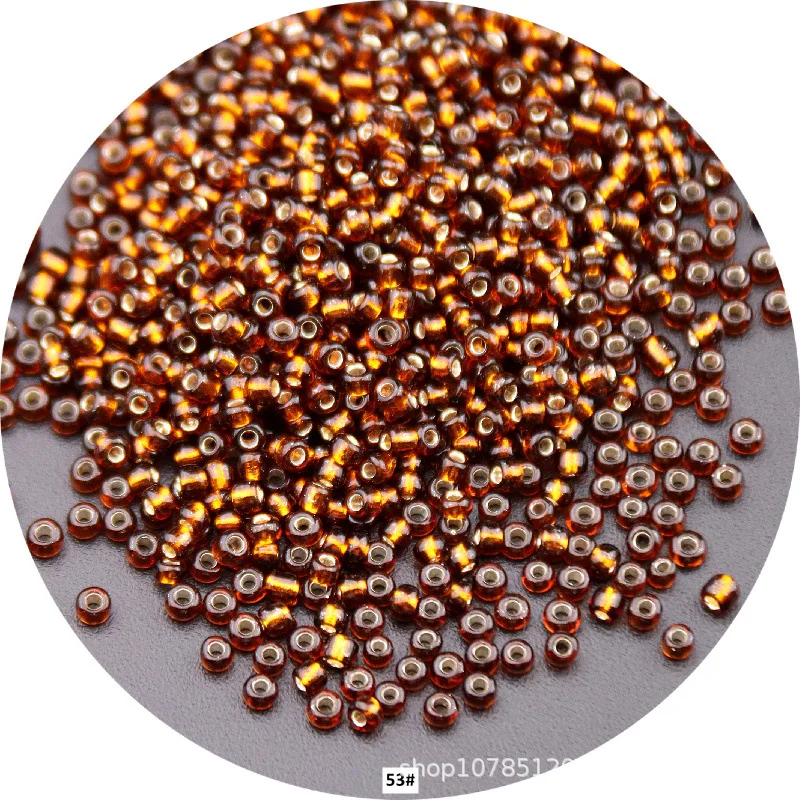 High-Quality Silver-Filled Glass Rice Beads for Jewelry & Clothing - Multiple Sizes Available