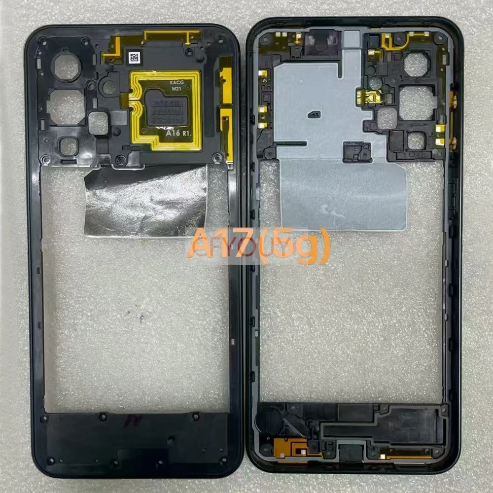 삼성 갤럭시 A07 / A17 5G A176B / A17 4G A175F 중간 프레임 베젤 플레이트 후면 하우징 교체 부품