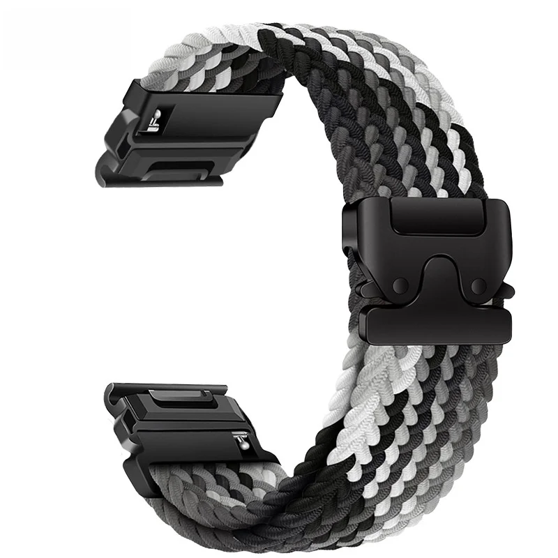 Durable Braided Nylon Watch Strap with Loop Design
