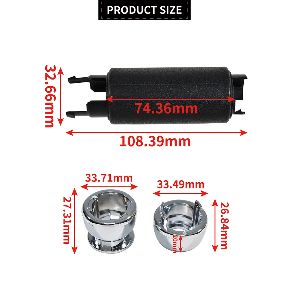 34406774436 Handle Grip Hand Parking Brake Handbrake for MINI R50 R52 R53 R56 R57 R58 R59 Black Chrome