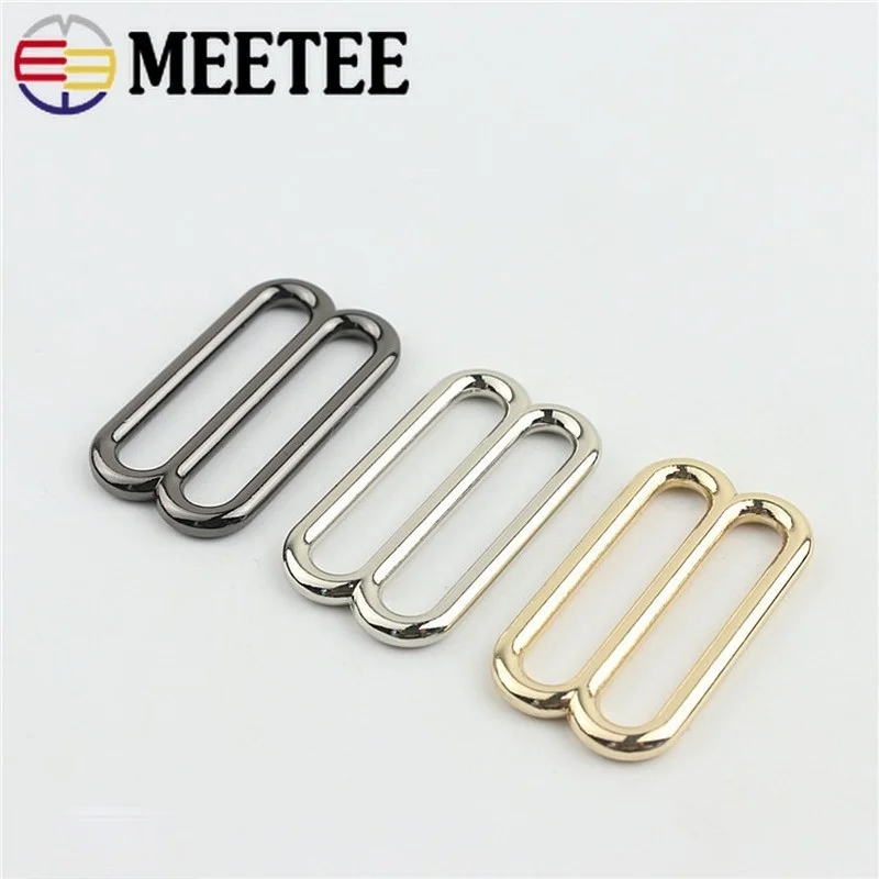 Meetee 5/10 шт 19/24/32/38 мм Металлические пряжки для ремня O D кольцо Tri-Glide бюстгальтер
