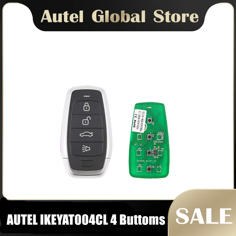 AUTEL IKEYAT004CL AUTEL Independent 4 Buttons Smart Universal Key