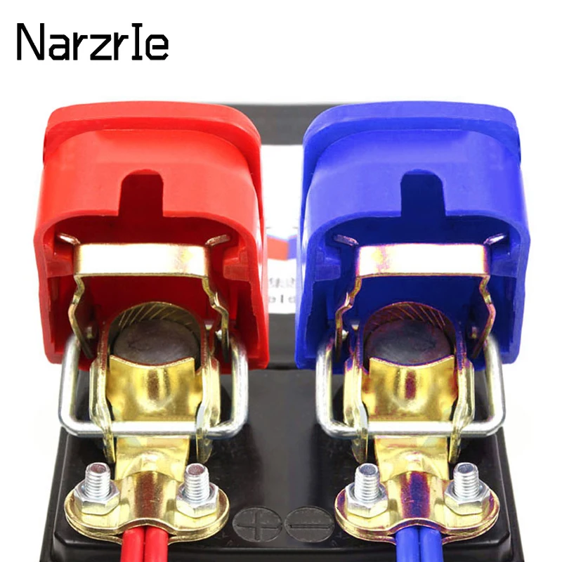 Universal 2Pcs/Pair Car Battery Terminals + Electrode Quick Release