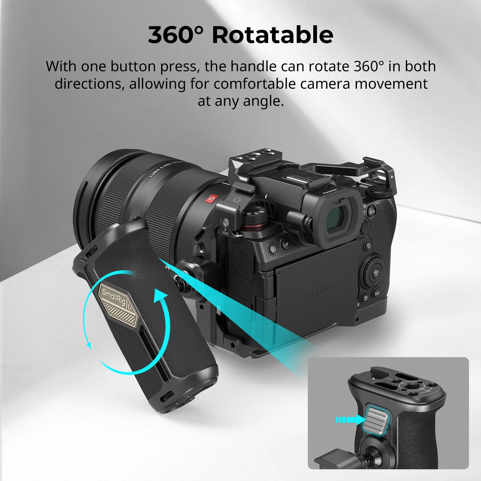 Maniglia NATO Rotante SmallRig Per Fotocamera - Sgancio Rapido, Orientamento 360° - Foto 10