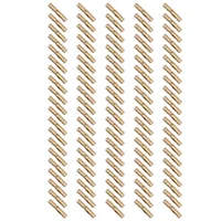 100 ชิ้นทองเหลืองปกปิดบานพับบาร์เรลเครื่องประดับไม้กล่องตู้ที่มองไม่เห็นบานพับเฟอร์นิเจอร์ 4X20mm - Hot 3