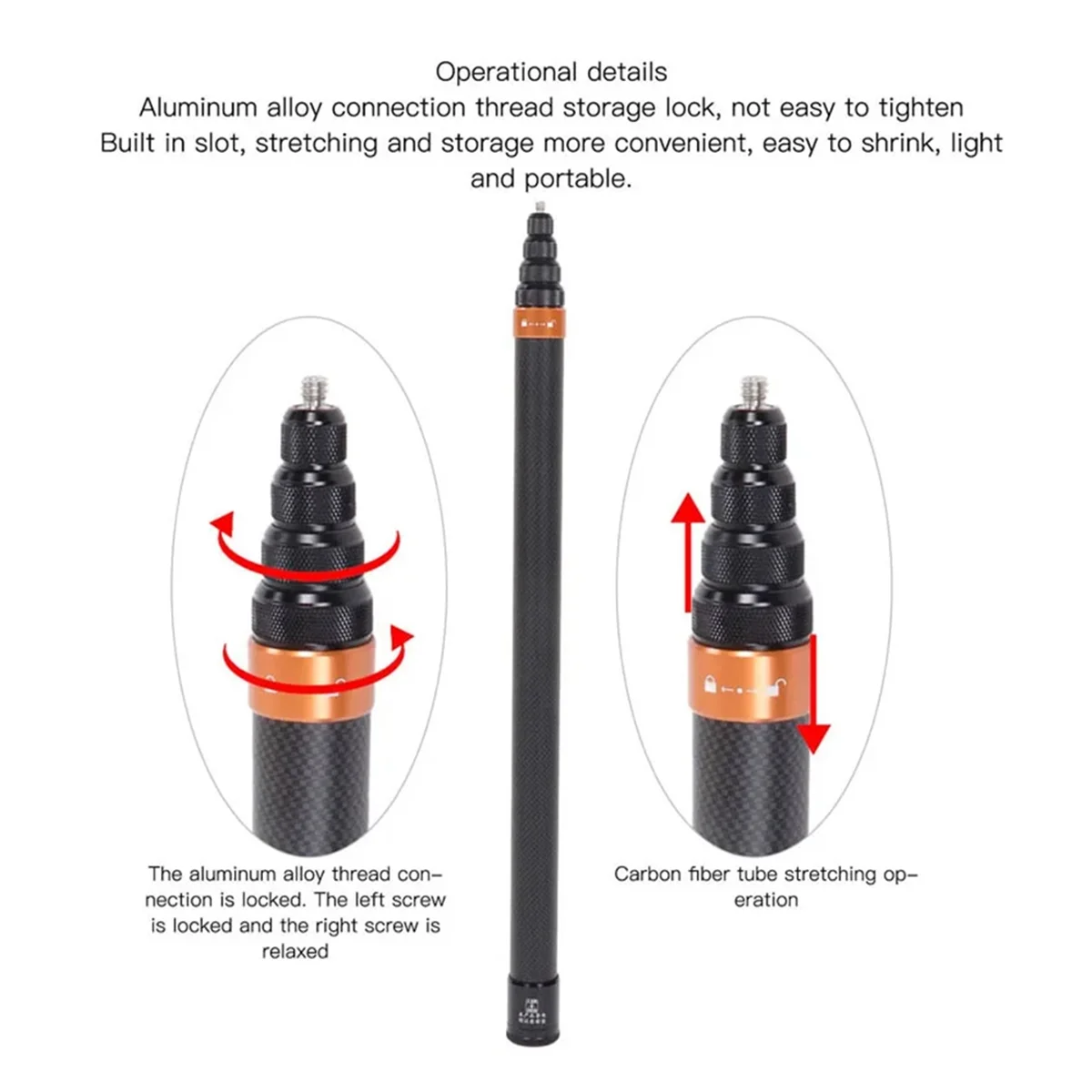 【뜨거운 판매】액션 카메라 셀카봉