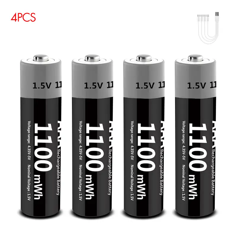 Kuugro Li-ion AAA and AA Rechargeable Batteries USB Lithium-ion 3400mWh 1.5V AA Rechargeable Batteries+1100mWh 1.5V AAA Battery - Image 18