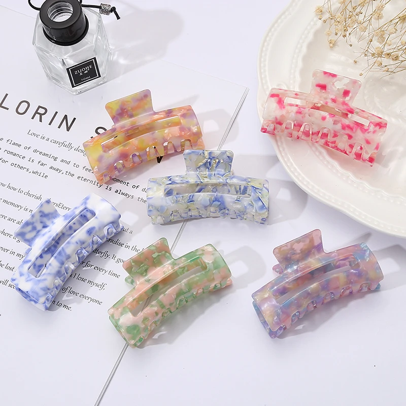 Sanhe Plastic Hair Clips Extra Large Claw Clips For Thick Hair Medium Hair  Clips For Women Fancy Hair Accessories - Hair Claw - AliExpress