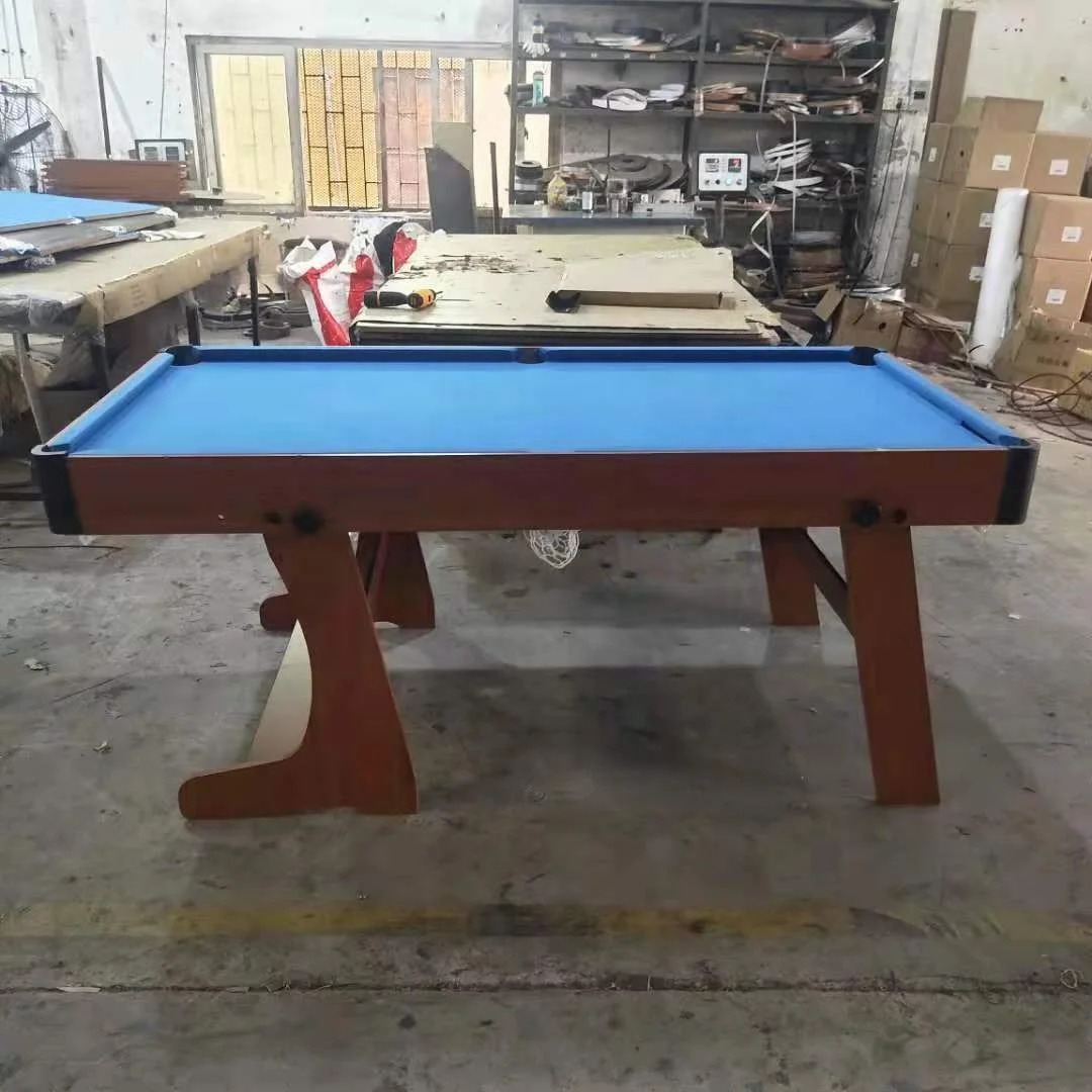 5ft 6ft Small Folding Snooker Billiard Table MDF Cheap Indoor Foldable Home Pool Table for Kids