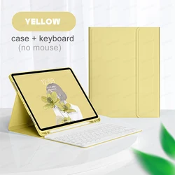 Enhance your iPad experience with our Magic Keyboard in sleek design, featuring seamless wireless connectivity. Perfect for professional and personal productivity. (Yellow B)
