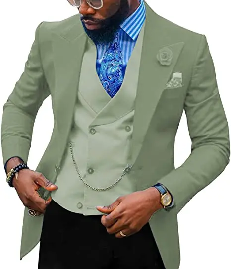 2023 Stylish Most Welcome Mens Suits Formal Male Dinner  Groom Wedding Customized Wholesale Business Suit For Men 3Pieces