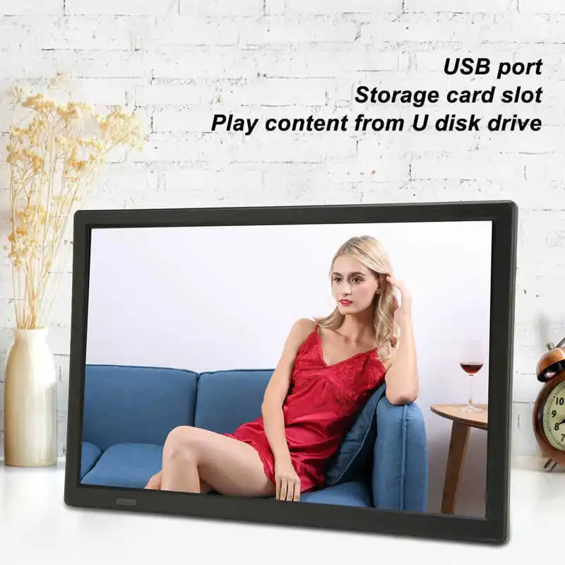 15.4 Inch Digital Television Multifunction Support 1080P Video Rechargeable Portable TV EU Plug 110-220V Leadstar