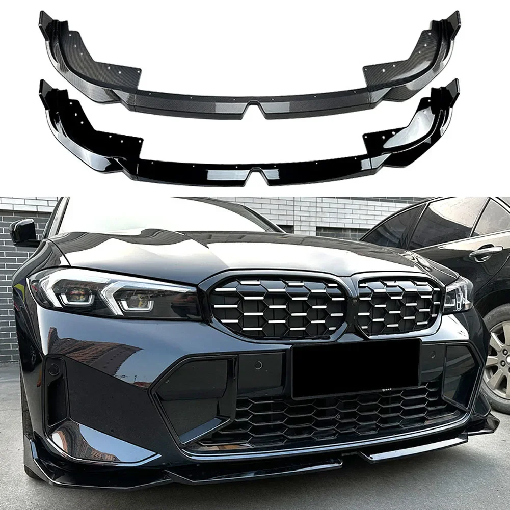 3-ступенчатый передний разветвитель для губ, спойлер, боковые нижние разветвители, комплект корпуса для BMW 3 серии G20 LCI M Sport 320i 325i 2023 + MP