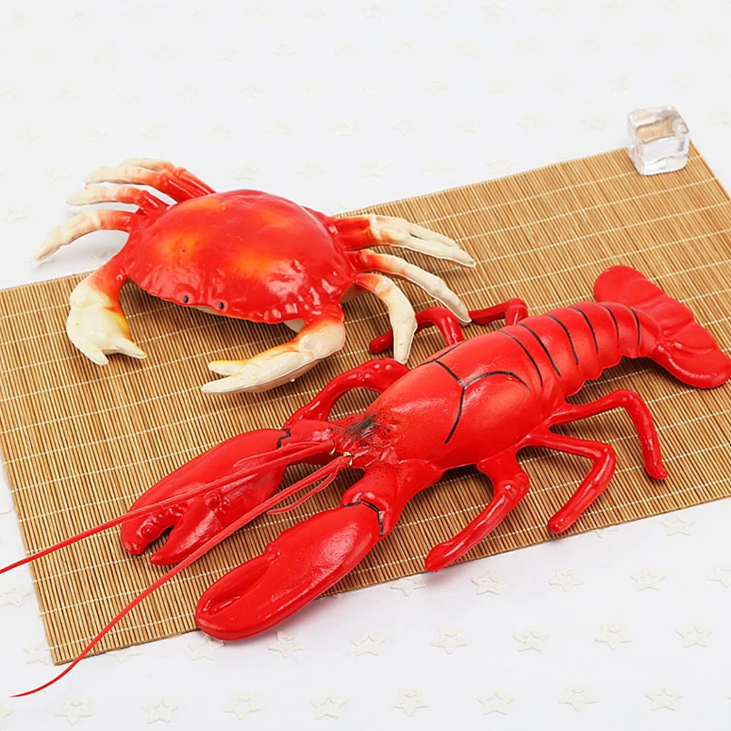 Fake Food Photography Prop Decor Lifelike Lobster Model Decor Artificial Food Fish Trepang Creative Realistic Crab Shop