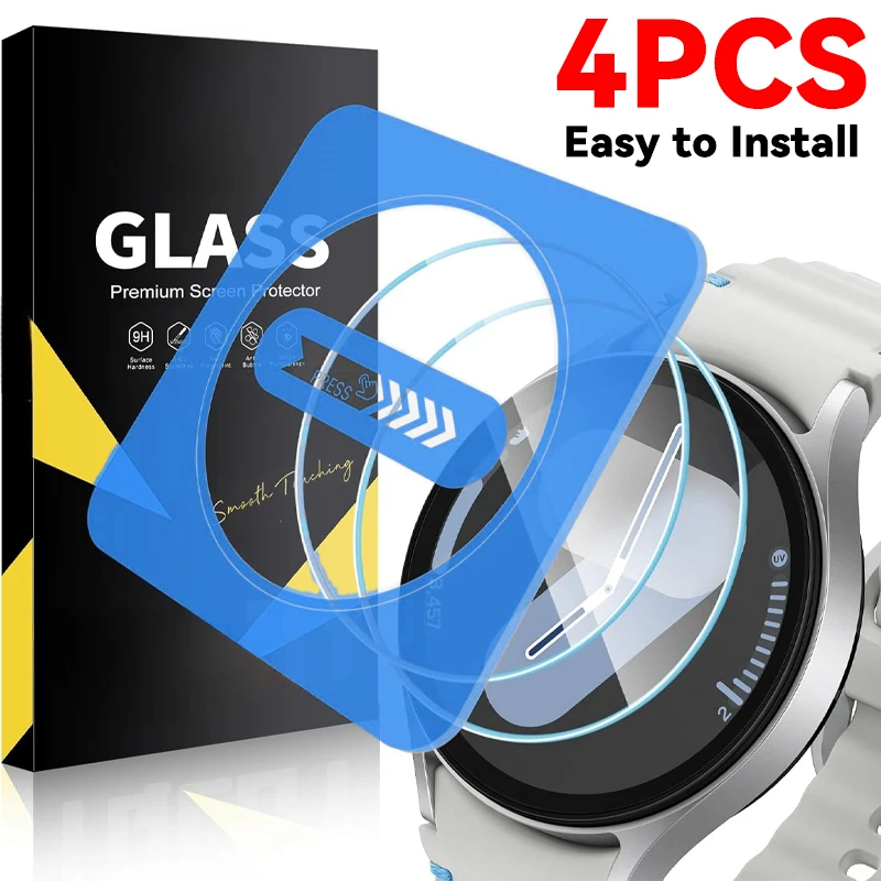Premium Easy-to-Install Tempered Glass Screen Protector - Anti-Scratch Film for Smartwatches (1-4 Pack)
