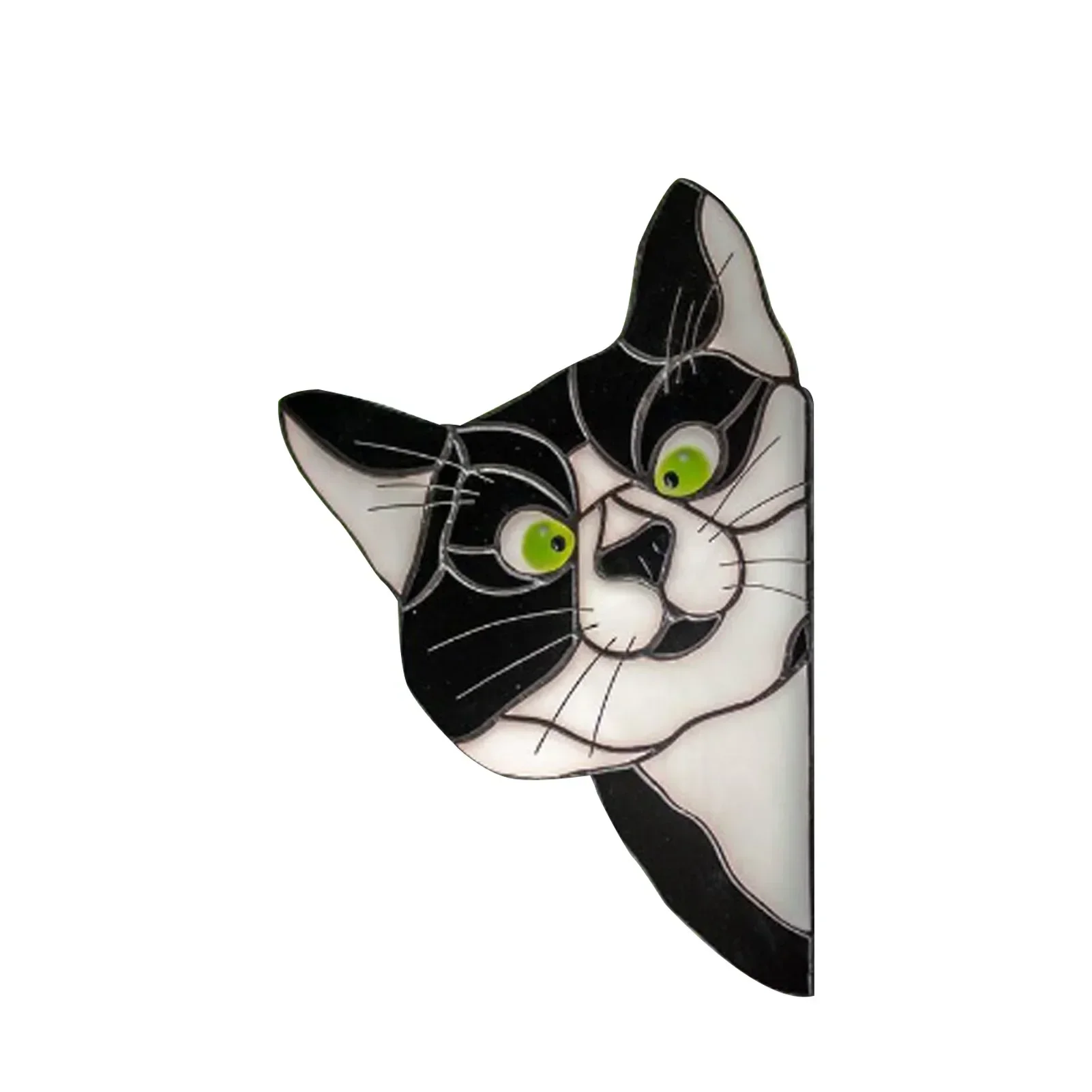Cute Cat Glass Window Self-adhesive Stickers, Waterproof Moisture-proof Glass Film Bedroom Living Room Car Window Decoration NEW 6