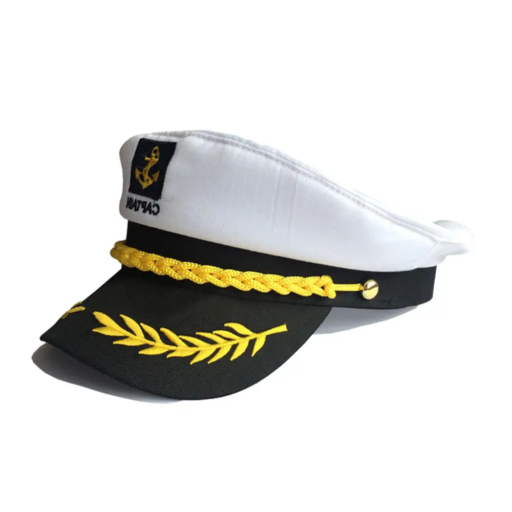 Unisex Boat Ship Sailor Captain Navy Marine Admiral Hat Adjustable Men Women Costume Party Fancy Dress Accessories sailor hat