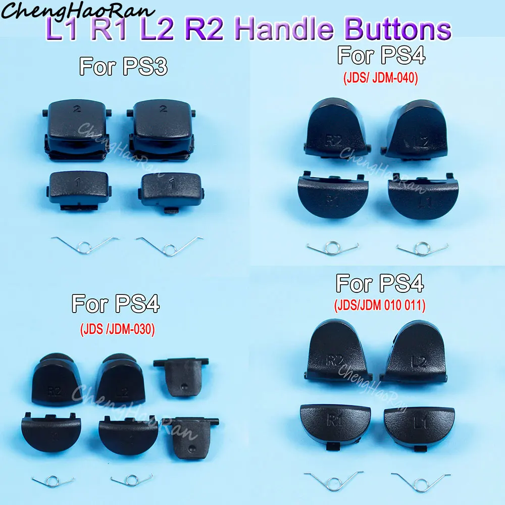 

1 Set L1 R1 L2 R2 Trigger Button & Spring For PS3 PS4 Game Controller Shoulder Trigger Button Replacement Repair Parts