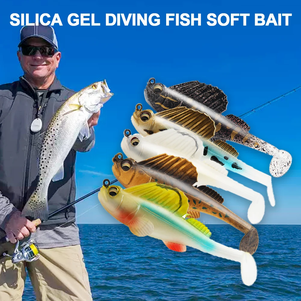 

Зимние плавающие приманки 7 г, 14 г, 20 г, силиконовая рыболовная приманка для прыжков, приманка для темного сна, зеркальный хвост для щуки, зеркальные приманки