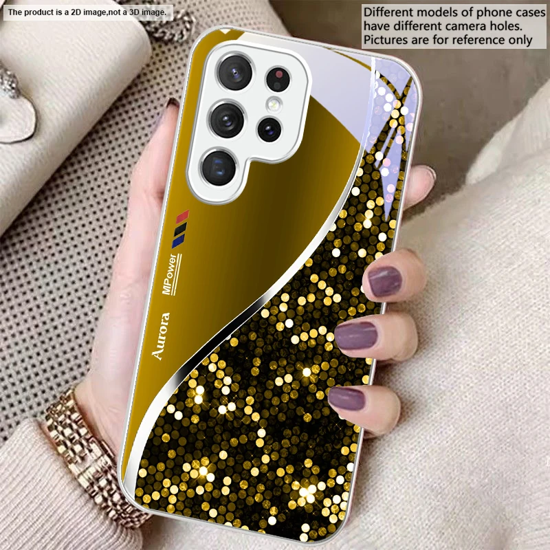 Sleek Silver Metal Curve Glass Phone Case