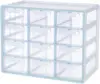 Blue Ginkgo Large 12-Drawer Cabinet – Stackable Clear Organizer for Hardware, Beads, Plastic Bricks, Office, and Craft Storage 1